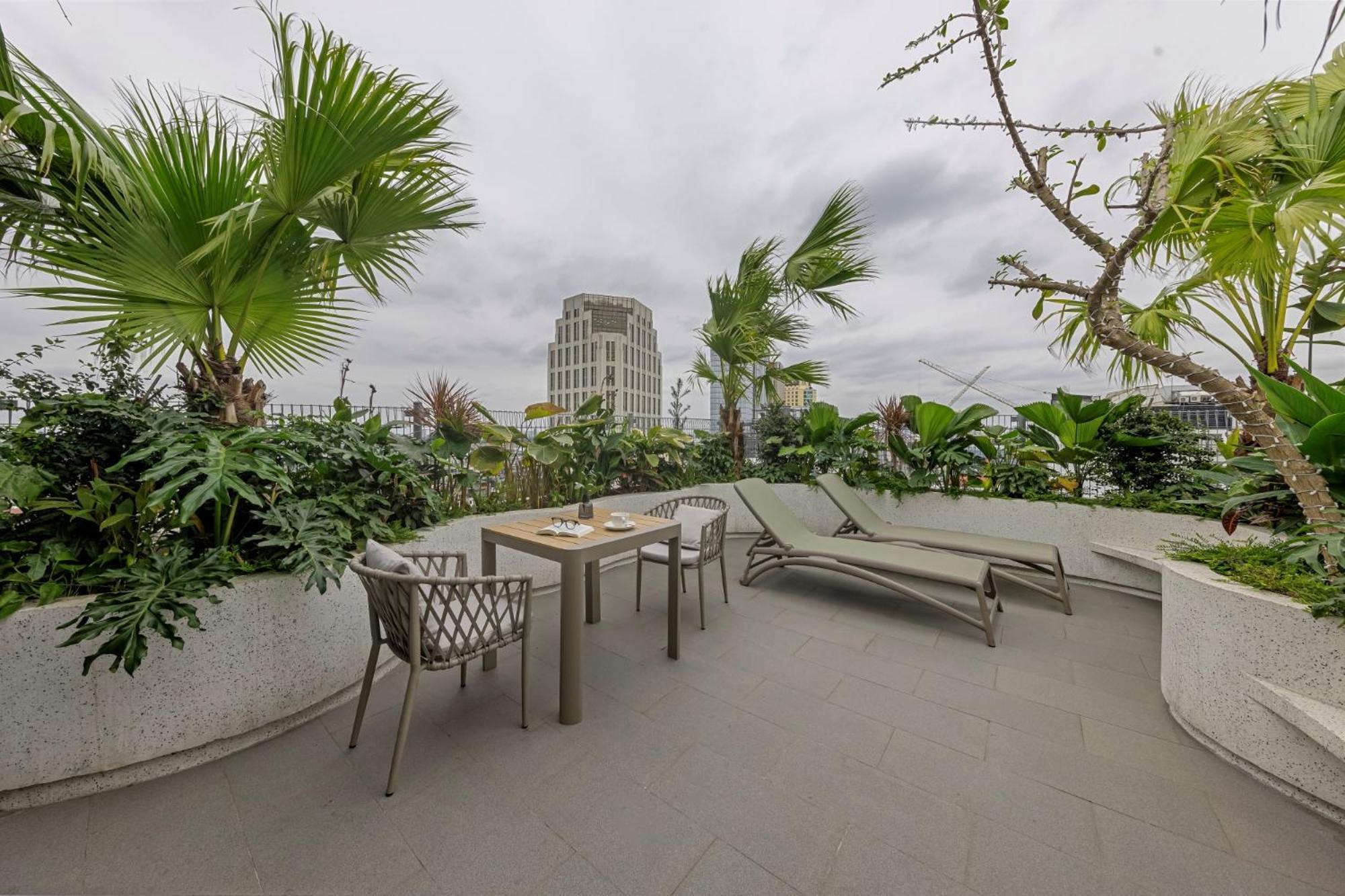 La Siesta Classic Hang Thung Hanoi Bagian luar foto Rooftop garden